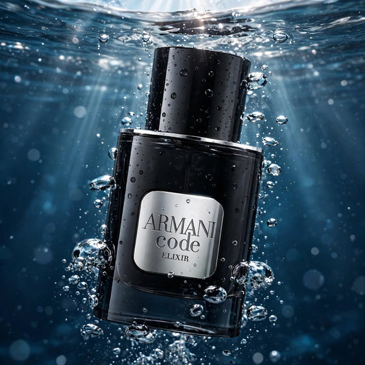 Giorgio Armani Code Elixir Parfum 125ml for Men – lifestyle scene