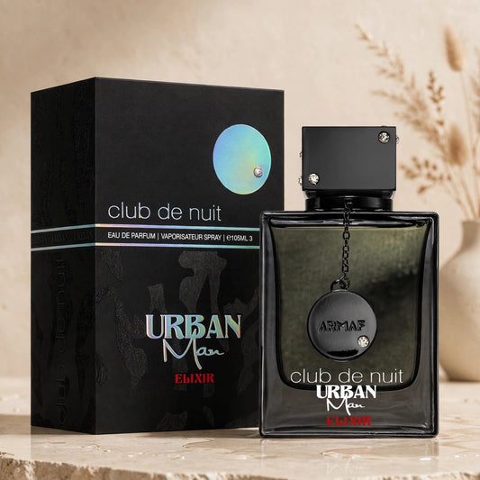 Armaf Club de Nuit Urban Man Elixir Eau de Parfum 105ml / 3.6oz for Men - styled product photo