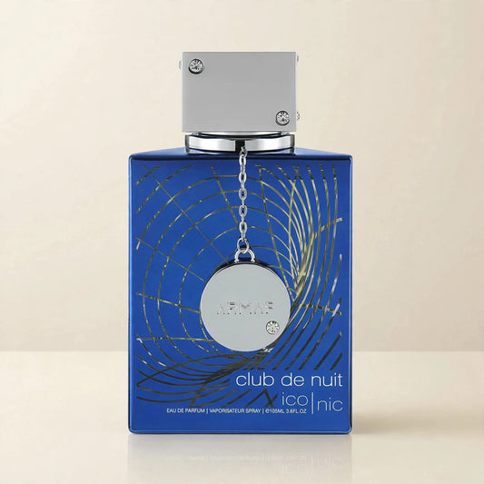 Armaf Club de Nuit Blue Iconic Eau de Parfum 100ml / 3.4oz for Men - cream studio shot