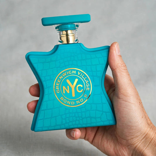 Bond No. 9 Greenwich Village Eau de Parfum 100ml / 3.3oz — Held in hand