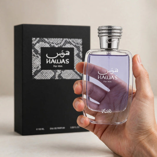 Rasasi Hawas For Him Eau de Parfum 100ml/3.4oz for Men — hand