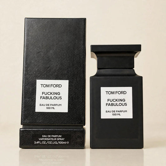 Tom Ford Fucking Fabulous EDP in a cream studio setting