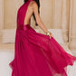 Embellished Halter Maxi Dress