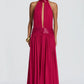 Embellished Halter Maxi Dress