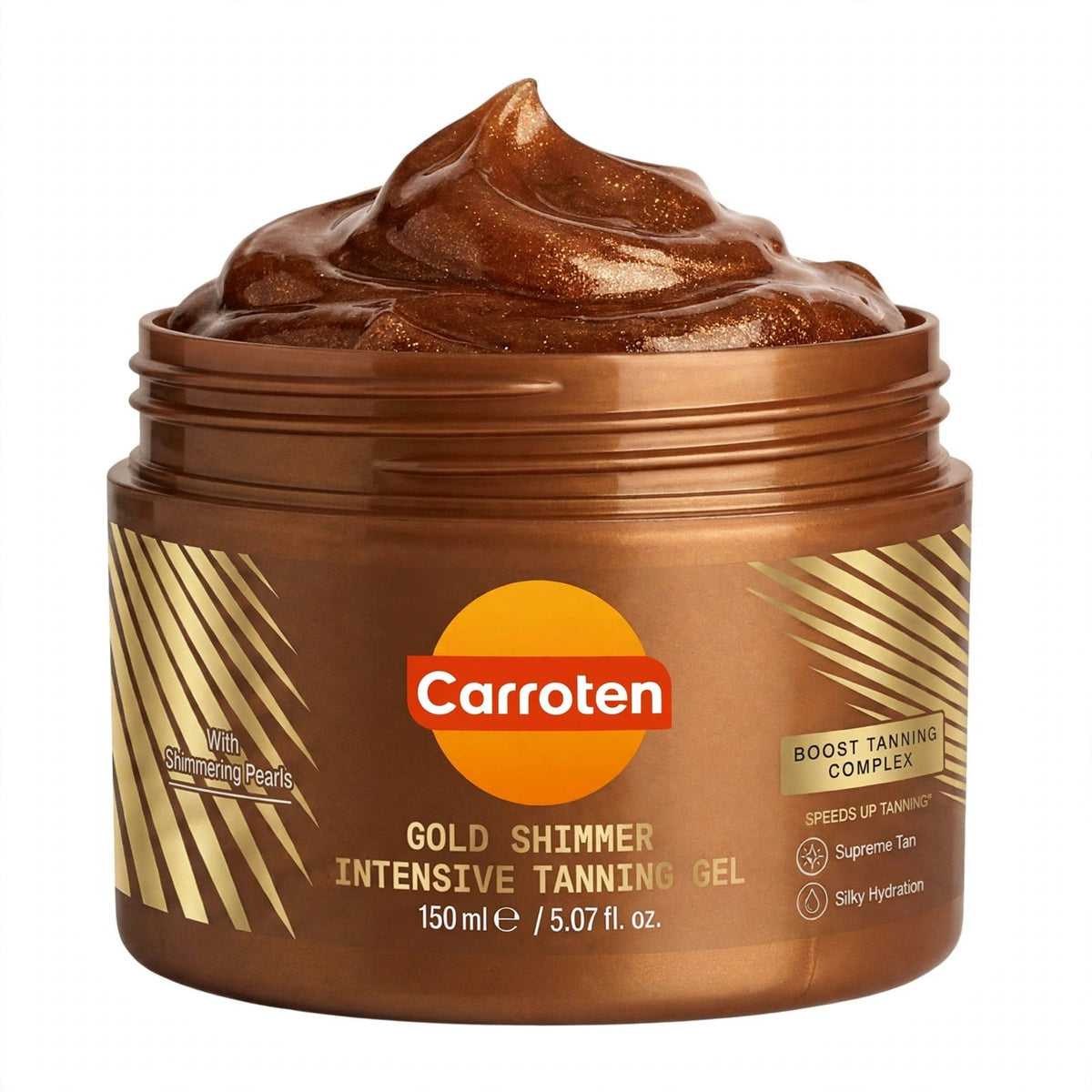 Carroten Gold Shimmer intensive tanning gel 150ml