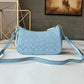 NWT Coach Teri shoulder Bag signature Chambray Light Blue CH139 New Outlet