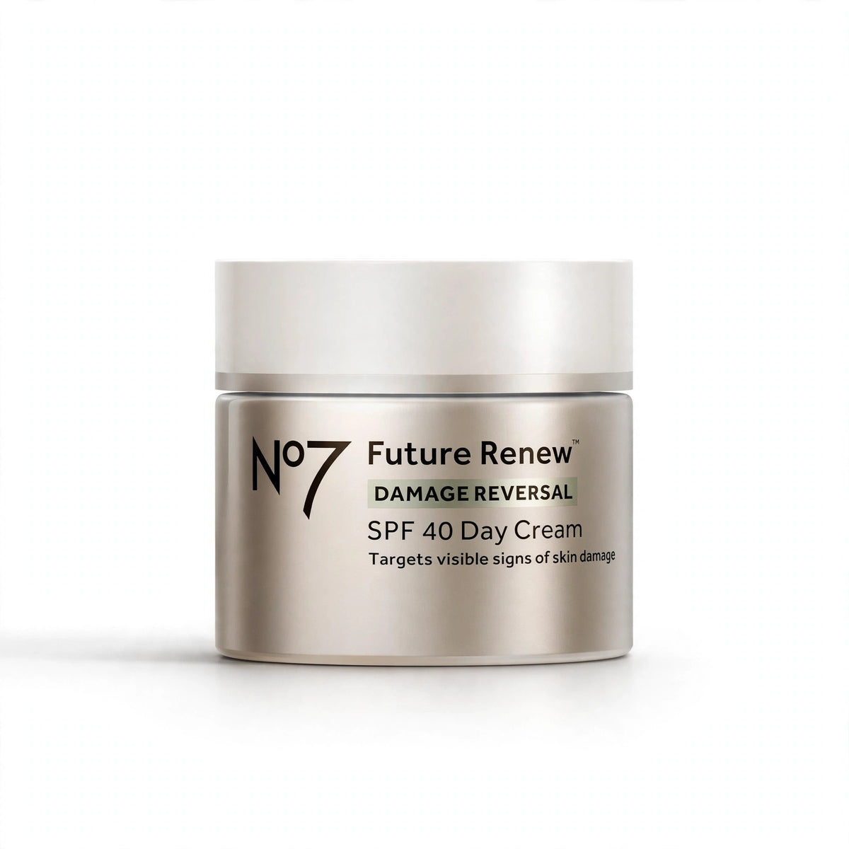No7 Future Renew Damage Reversal Day Cream SPF 40, 50ml, front view