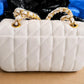 Coach Leather Shoulder Bag – Elegant Chain Strap Handbag, New