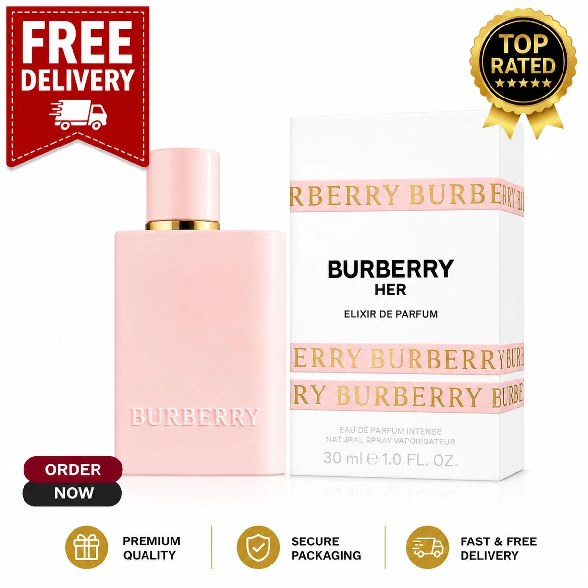 Burberry Her Elixir EDP for Women – 100ml / 3.3 oz – Sealed Box