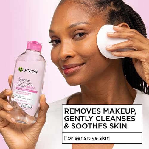 Garnier Micellar Cleansing Water – Facial Cleanser & Makeup Remover 3.4 fl oz