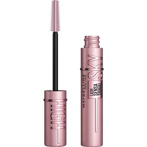 Maybelline Lash Sensational Sky High Mascara – Blackest Black Volumizing & Lengthening