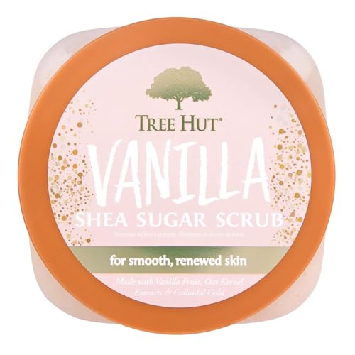 Tree Hut Vanilla Body Scrub – Exfoliating & Smoothing Body Care 18 oz