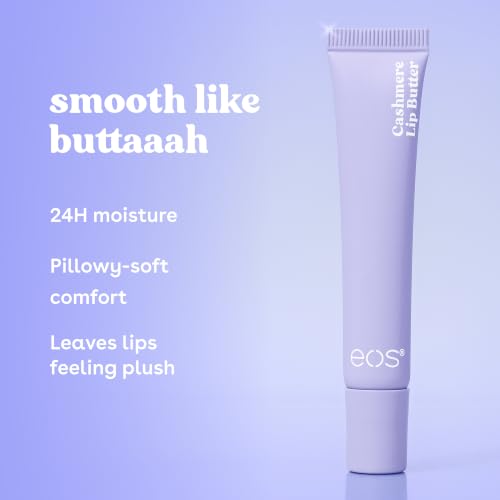 eos Vanilla Cashmere Lip Butter – Plumping Peptides & Shea Butter 0.35 fl oz
