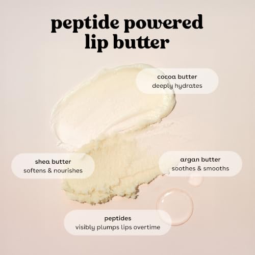 eos Vanilla Cashmere Lip Butter – Plumping Peptides & Shea Butter 0.35 fl oz