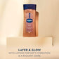 Vaseline Glazed & Glisten Sunlit Glow Shimmering Body Gel Oil – 6.8 oz