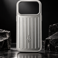 RIMOWA Case for iPhone 17 Pro – Silver Aluminum Luxury Phone Cover