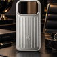 RIMOWA Case for iPhone 17 Pro – Silver Aluminum Luxury Phone Cover