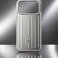 RIMOWA Case for iPhone 17 Pro – Silver Aluminum Luxury Phone Cover