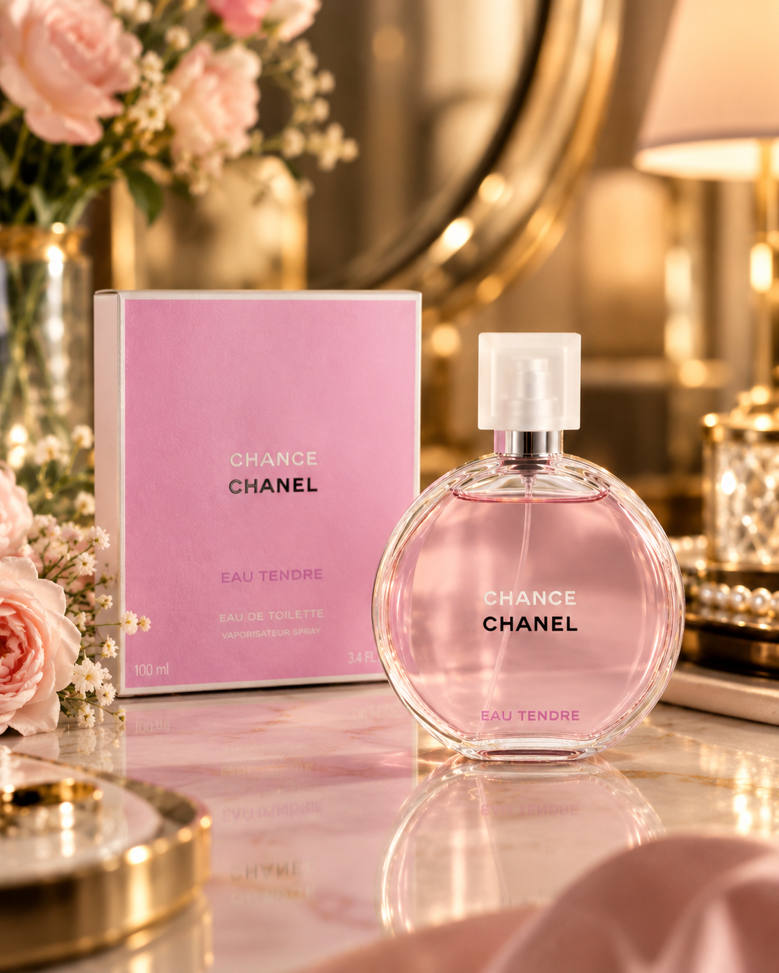 CHANEL Chance Eau Tendre EDT 3.4 oz 100 ml Women’s Fragrance New Sealed