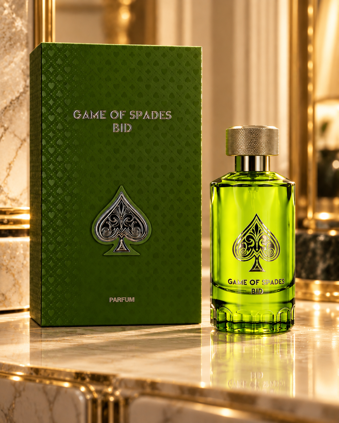 Game of Spades BID Men’s Parfum 100ml / 3.4 oz – Green Bottle – New & Sealed