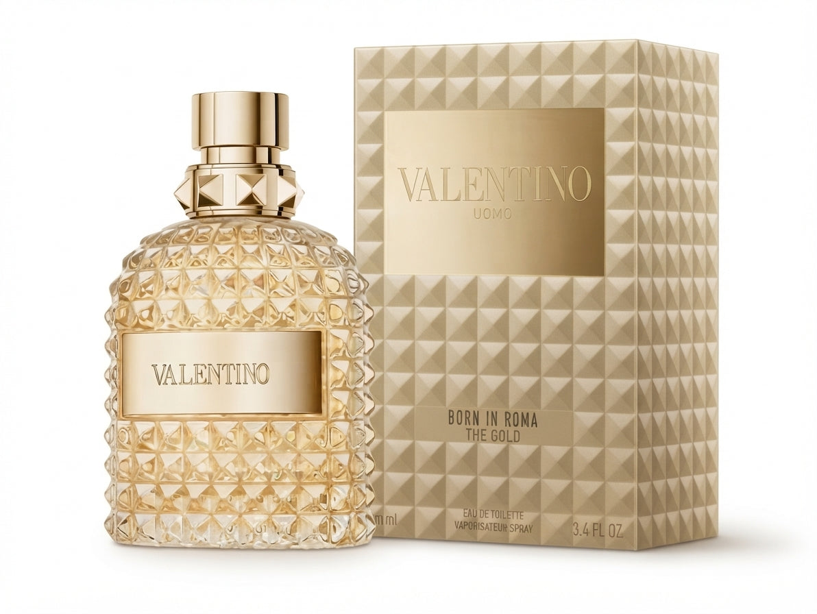 Valentino Uomo Born In Roma The Gold Eau de Toilette - 3.4 oz Spray