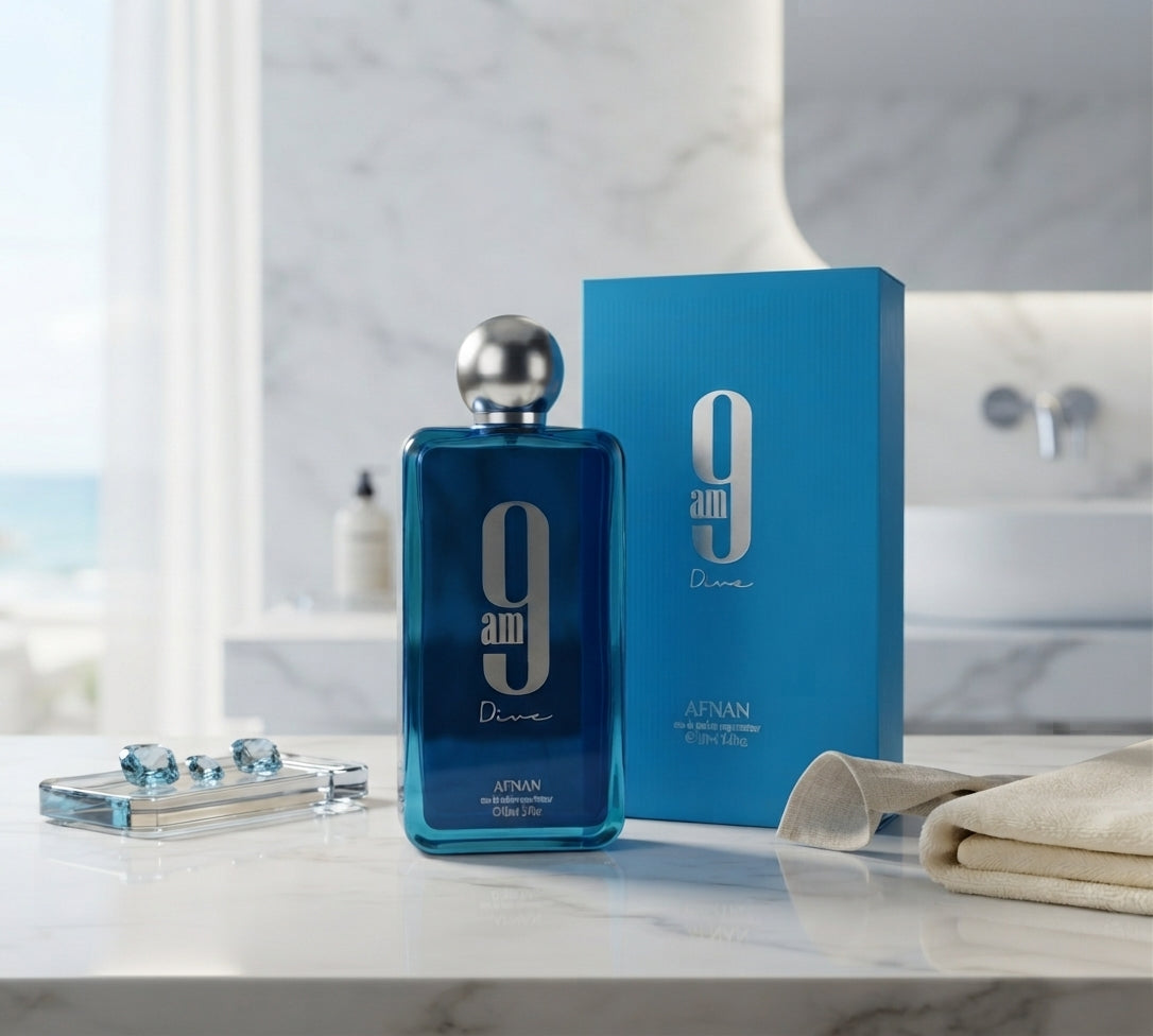 Afnan 9 AM Dive 100ml EDP | Long-Lasting Fresh Daily Scent