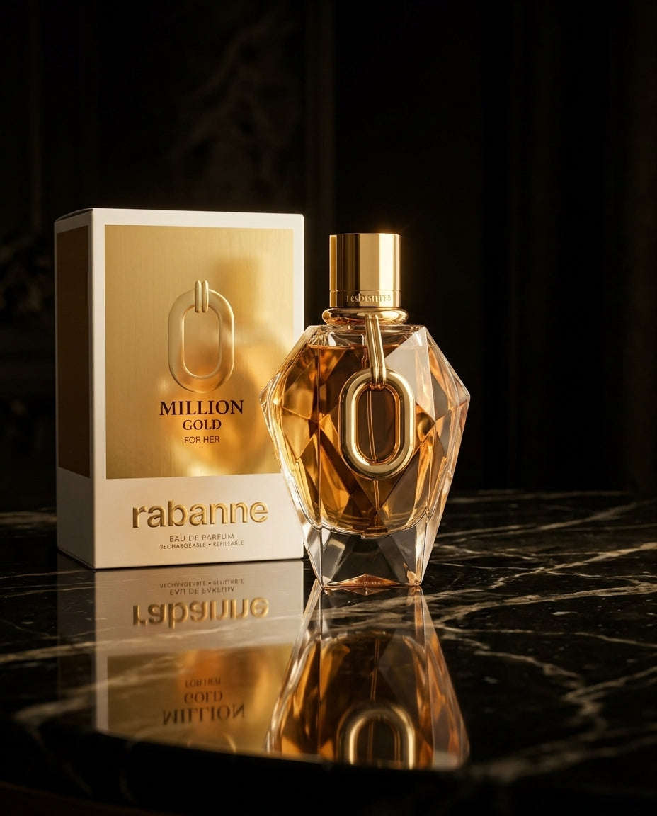 Paco Rabanne Million Gold Eau de Parfum Refillable Spray 3 oz