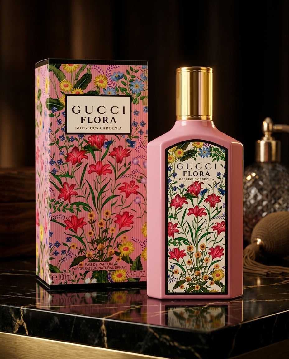 Gucci Flora Gorgeous Gardenia Women’s EDP 100ml – Signature Floral & Sweet Perfume