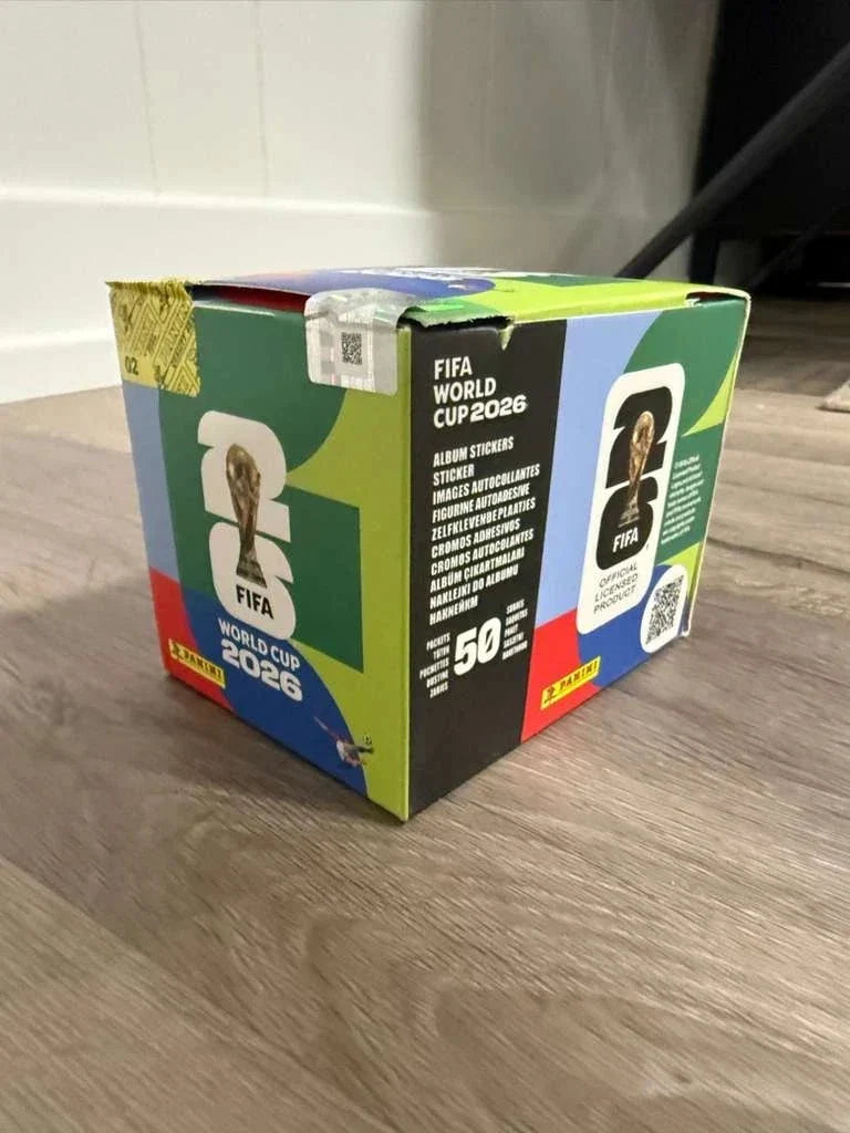 FIFA World Cup 2026 Panini Sticker Collection Box 50 Packs 350 Stickers US