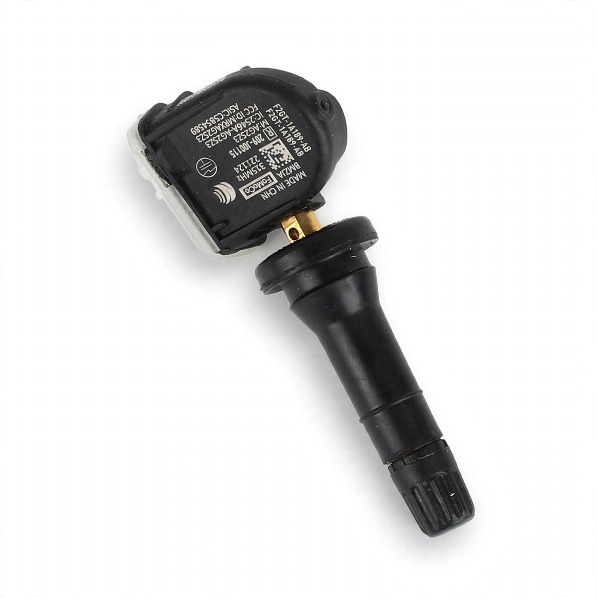 Ford F2GZ-1A189-AB TPMS tire pressure sensor on white background