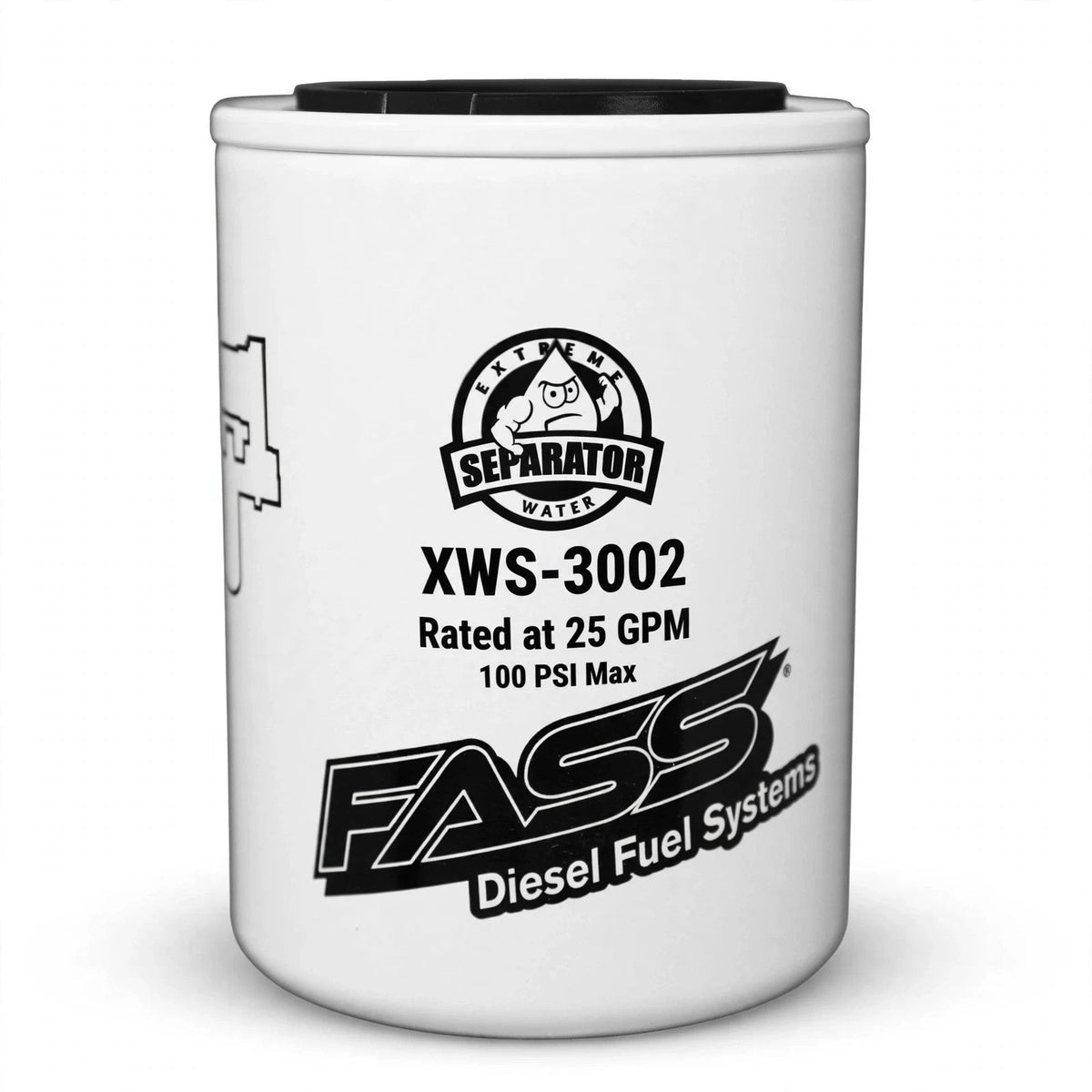 FASS XWS-3002 diesel fuel filter on white background