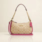 Coach Teri Shoulder Bag in signature canvas in a cream studio