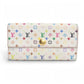 Louis Vuitton Portefeuille Sarah NM in monogram multicolore on white background