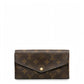 Louis Vuitton Portefeuille Sarah monogram long wallet on white background