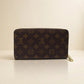 Louis Vuitton Zippy Organizer monogram long wallet in a cream studio