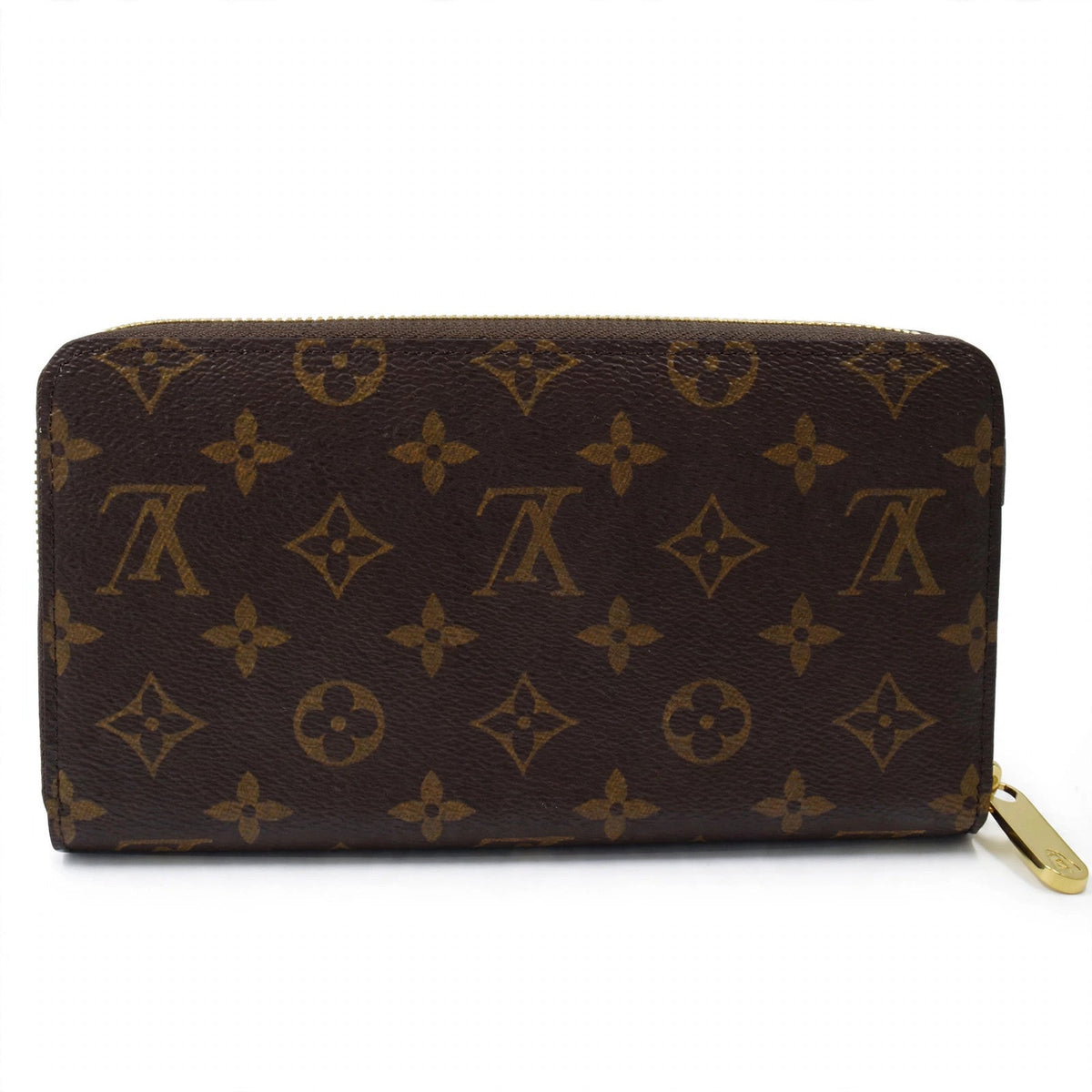Louis Vuitton Zippy Organizer monogram long wallet on white background