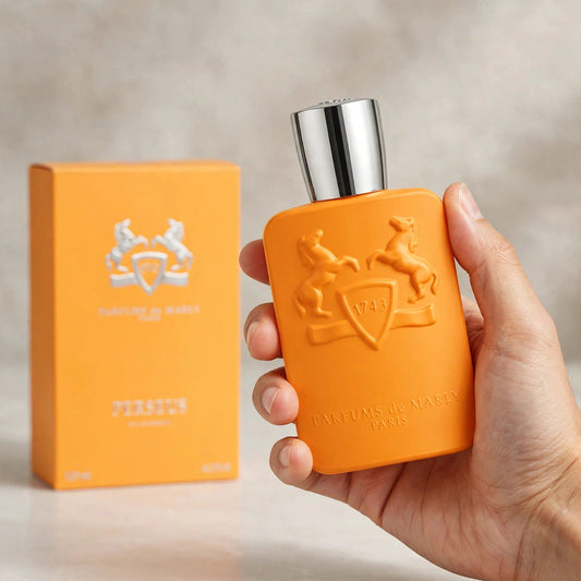 Parfums de Marly Perseus Eau de Parfum 125ml bottle held in hand