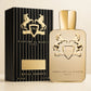 Parfums de Marly Godolphin perfume in a minimal cream studio