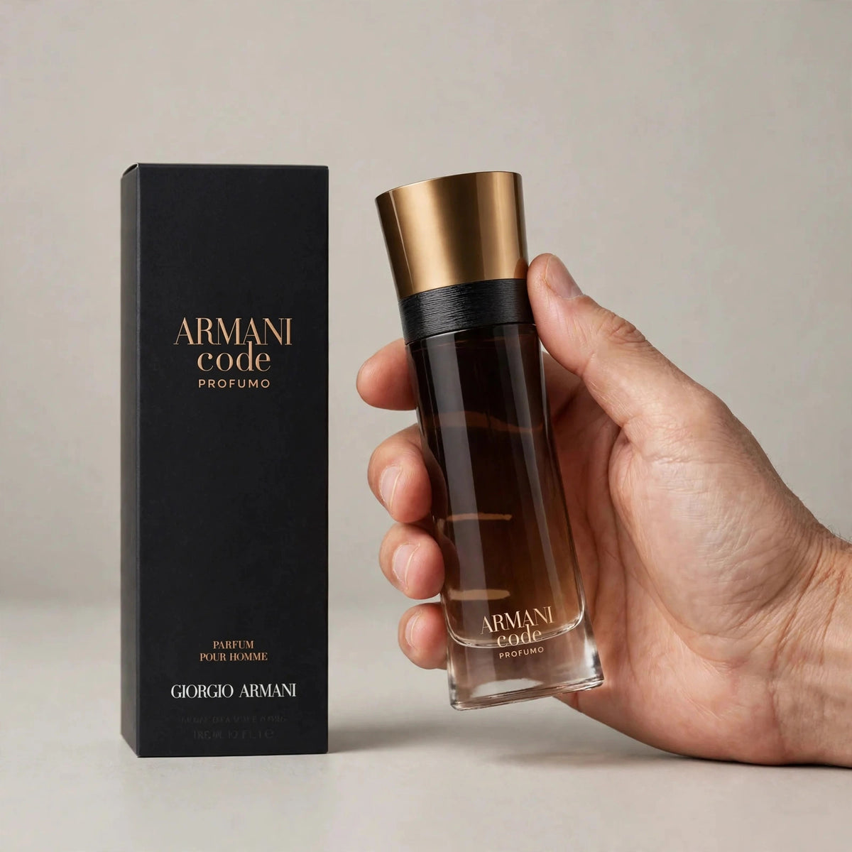 Giorgio Armani Code Profumo Parfum 110ml for Men – lifestyle scene