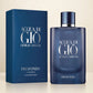 Acqua di Gio Profondo Eau de Parfum bottle and box in cream studio
