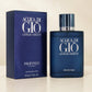 Acqua di Gio Profondo Eau de Parfum bottle and box in cream studio