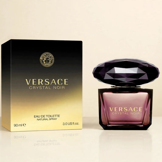 Versace Crystal Noir Eau de Toilette 90ml for Women - lifestyle product photo