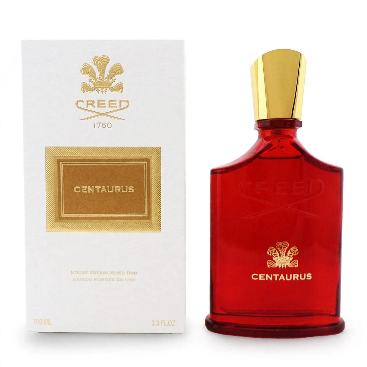 Creed Centaurus Eau de Parfum 100ml / 3.4oz for Unisex — bottle and box on white background