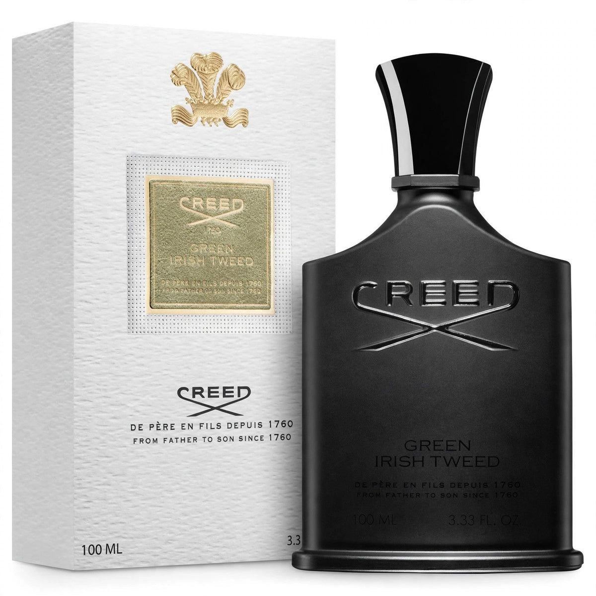 Creed Green Irish Tweed Eau de Parfum 100ml / 3.4oz for Men - white background product photo