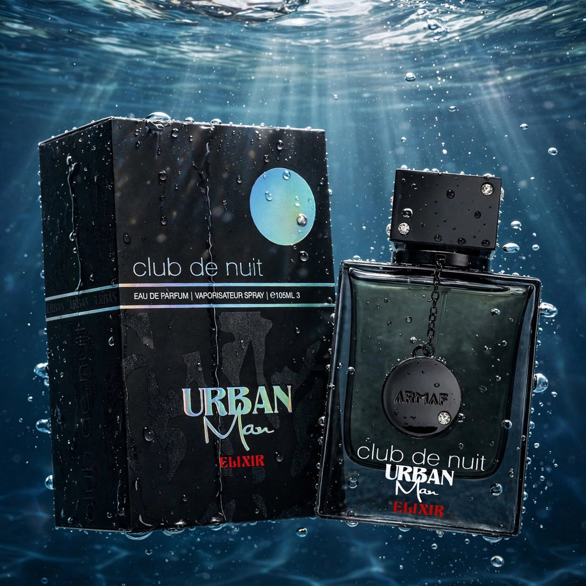 Armaf Club de Nuit Urban Man Elixir Eau de Parfum 105ml / 3.6oz for Men - lifestyle product photo