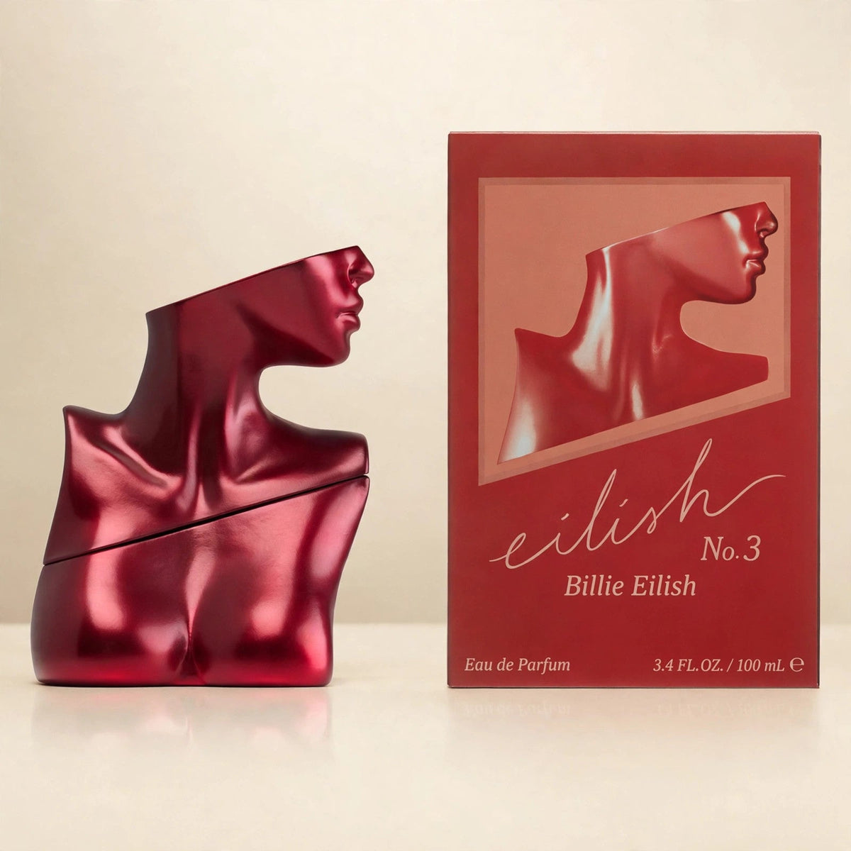 Billie Eilish No. 3 Eau de Parfum 100ml / 3.4oz for Women - cream studio shot