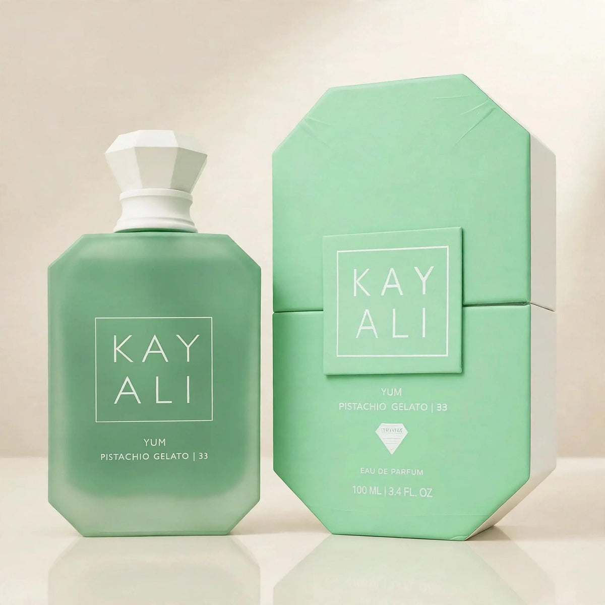 Kayali Yum Pistachio Gelato 33 Eau de Parfum 100ml / 3.4oz for Women — cream shot