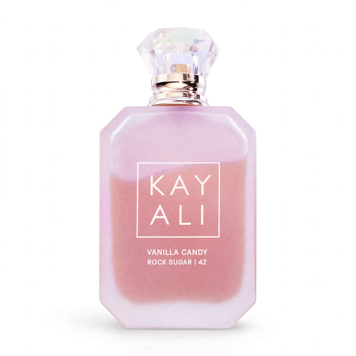 Kayali Vanilla Candy Rock Sugar 42 Eau de Parfum 100ml / 3.4oz for Women — bottle and box on white background