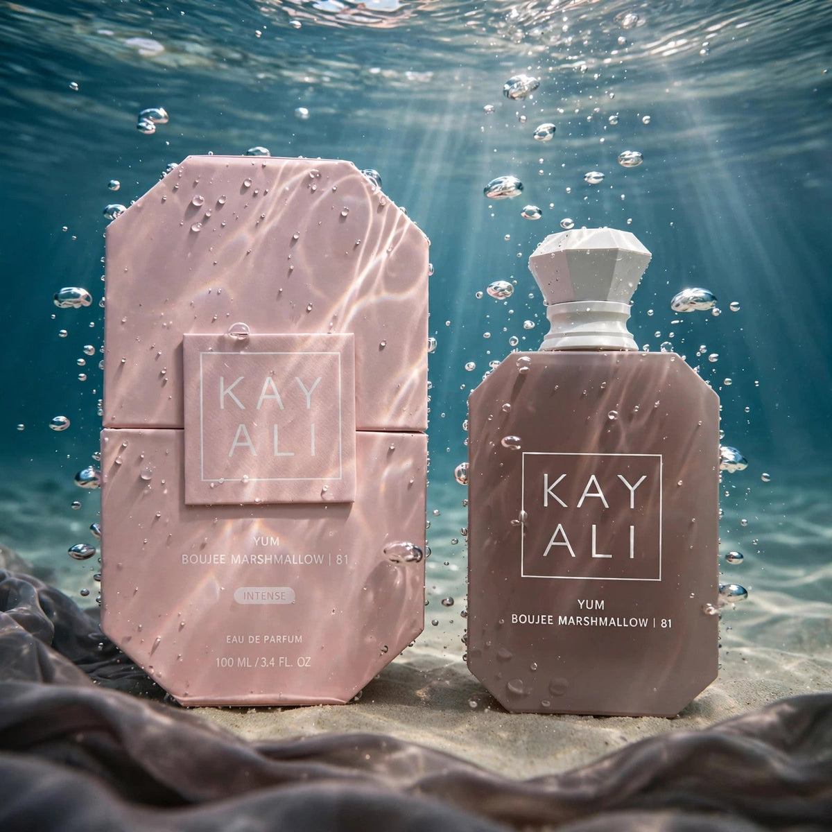 Kayali Yum Boujee Marshmallow 81 Eau de Parfum 100ml / 3.4oz for Women — water view