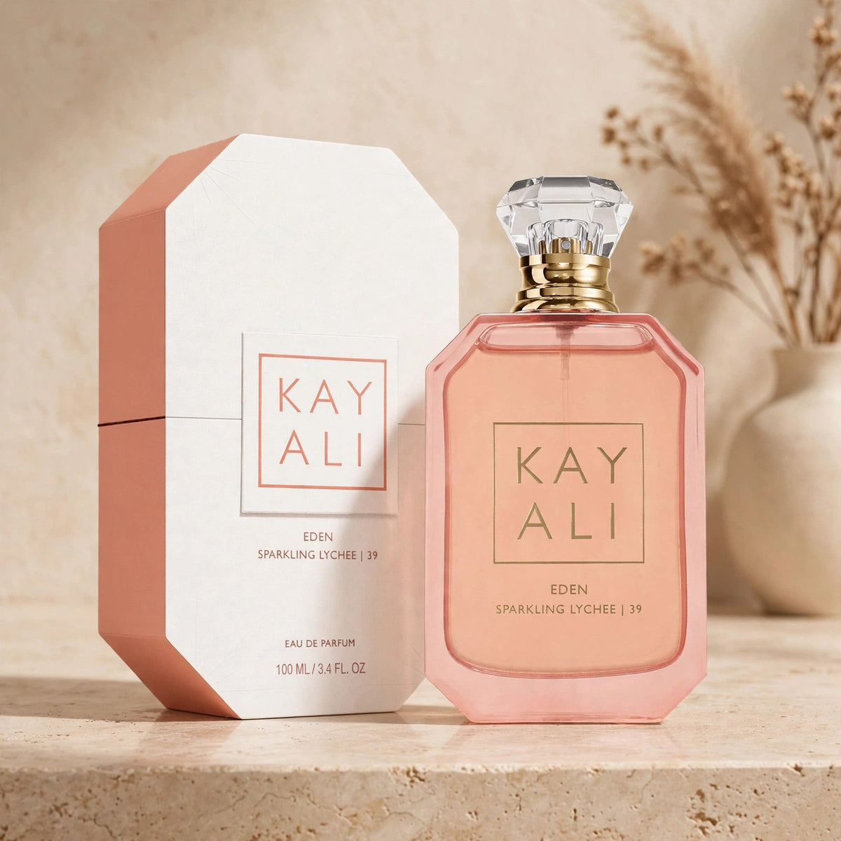 Kayali Eden Sparkling Lychee 39 Eau de Parfum 100ml / 3.4oz for Women — warm view